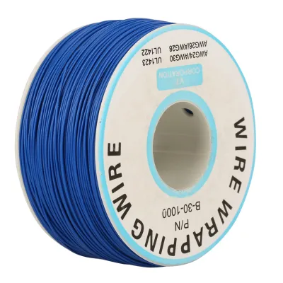 Obrázok produktu pre 1Roll WiRe balenie jedného medeného drôtu 30AWG kábel 0,25 mm priemer jadra (modrá)