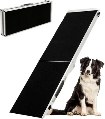 Produktbild von Auswahl Hunderampe für Auto, Aluminium, Hunde Rampe, Hundetreppe, SUV, rutschfest, Belastbarkeit 50 kg, 70 kg, 90 kg oder 150 kg