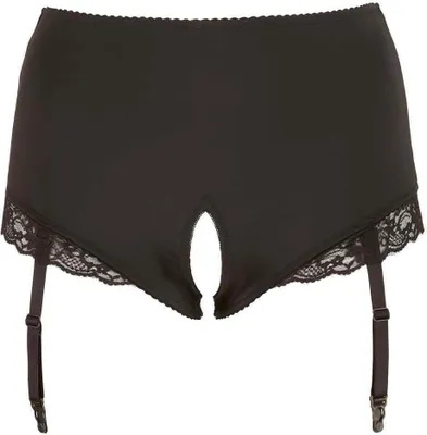 Produktbild von Cottelli CURVES Strapsslip ouvert mit Spitze