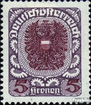 Produktbild von Briefmarken Österreich 1920 Mi 318y postfrisch Wappen
