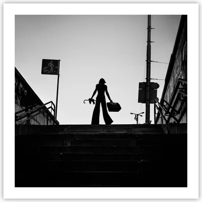 Produktbild von Poster - Poster ohne Rahmen - Schatten Fotografie Treppen - 60x60 cm - Wand Bild - Wanddeko - Wandbilder - Kunstposter - Wandposter - Bilder - Kunstdruck - Wanddekoration - Wandbild - P2XAC60x60-4365
