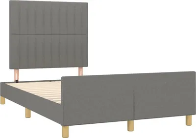 Obrázek produktu pro vidaXL Rám postele bez matrace tmavě šedý 120x200 cm látka