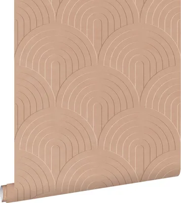 Produktbild von ESTAhome Tapete 3D Muster Terrakottarosa 53 cm x 10.05 m