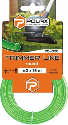 Image de Fil de coupe pour coupe-herbe Rond 2mm x 15m Polax