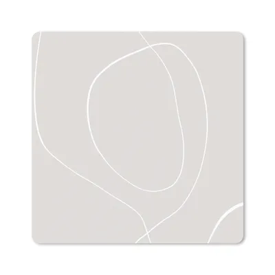Produktbild von MuchoWow® Mauspad Mousepad Linienkunst - Abstrakt - Pastell 20x20 cm - Mousepads - Maus Mat - Pad - Mausunterlage - Desk Mat - Bureauartikeln