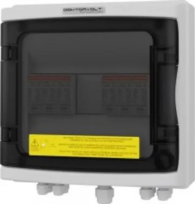 Immagine prodotto di Scatola di giunzione solare PV DC 1000V 2x Mersen T1/T2 2 fili PG Doktorvolt 4470