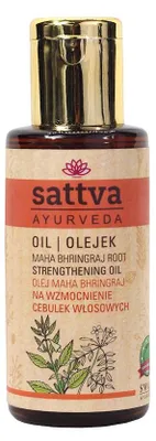 OLEJEK DO WŁOSÓW WZMACNIAJĄCY CEBULKI MAHA BHRINGRAJ 100 ml - SATTVA (AYURVEDA)