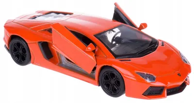 Produktbild von Welly Lamborghini Aventador Coupe Modellauto Metall Orange 1:34-39