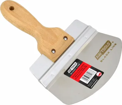 Produktbild von Profilspachtel 165 mm, Marke AW, Modell mit Holzgriff, langlebiges und präzises Werkzeug, ideal für Verputzarbeiten, Feinarbeiten und professionelle Anwendungen.