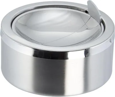 Produktbild von APS Aschenbecher Edelstahl matt 7cm Ø12cm