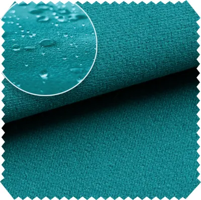 Produktbild von novely® TRITON - Microfaser Velours in Wildleder-Optik - Wasserabweisender Möbelstoff - Pflegeleichte Meterware 1lfm - Farbe: 29 Petrol