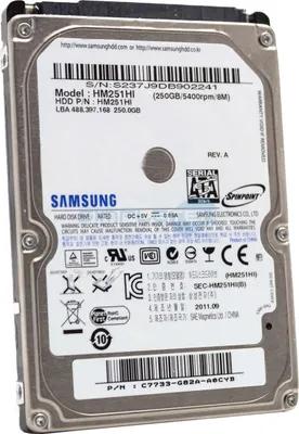 Immagine prodotto di Hard Disk 250gb Samsung Sata 2,5" Hm251hi Interno Notebook Laptop Pc Disco