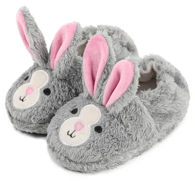 Produktbild von LACOFIA Hausschuhe Kleinkind Mädchen Pantoffeln Tiere Kinder Winter Plüsch Hauss