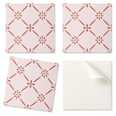 Obrázek produktu pro Dekorativní PVC obklady na zeď s motivem, vhodné pro stylové interiéry, květinový vzor, rozměry 20 x 20 x 20 cm