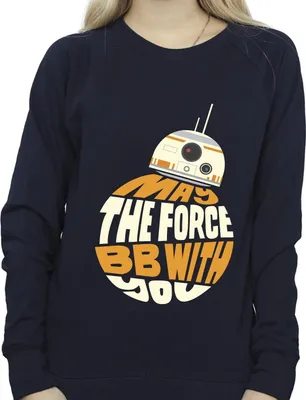 Produktbild von Star Wars - "May The Force" Sweatshirt für Damen BI38493 (S) (Schwarz)