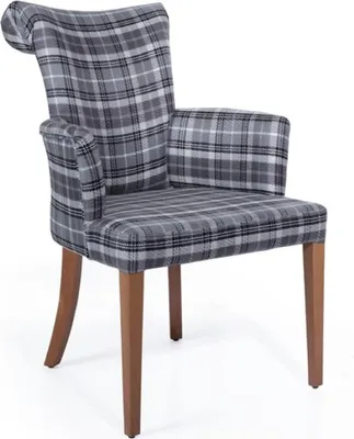 Produktbild von Esszimmerstuhl Stuhl Polsterstuhl Sessel Stühle Holz Art Deco Design Sitzer Neu