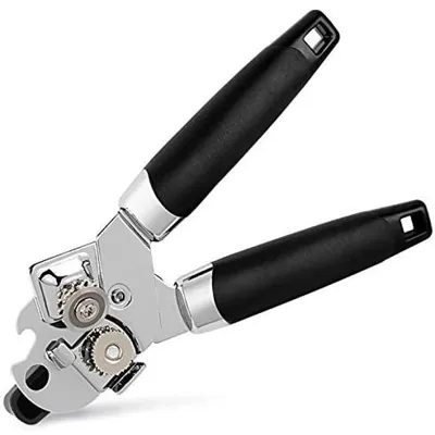 Produktbild von Dosenöffner, 3-In-1 Manuell Dosenöffner Sicherheits Edelstahl Büchsenöffner und Deckelöffner und Kapselheber in Eins für Küche