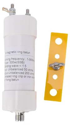 Zdjęcie produktu dla 1:4, 4500 W, antena do fal krótkich, balun, 1-56 MHz, 50 Ω (niesymetryczny), 200 Ω (symetryczny), do zastosowań amatorskich