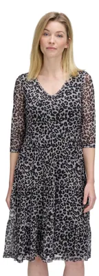 Produktbild von Vera Mont Damen Stufenkleid mit Stufen 40, Grau/Schwarz