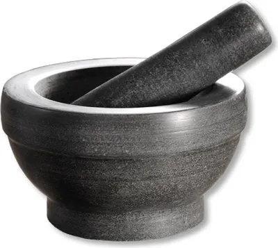Produktbild von KESPER 71501 Mörser mit Schlegel aus Granit - dunkel/Granit-Mörser /