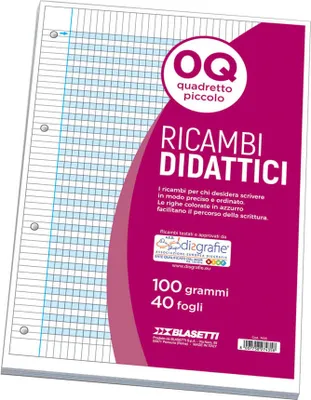 Produktbild von Blasetti 7435 Notizbuch A4 40 Blätter Blau, Weiß