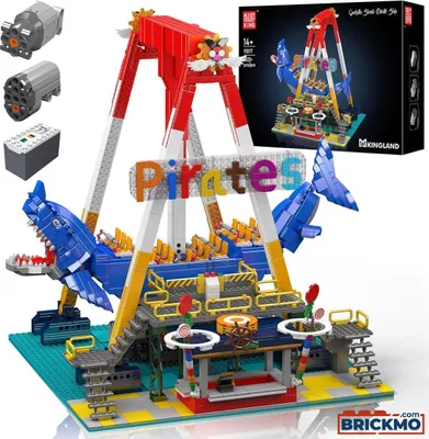 Produktbild von Mould King Elektrische Hai Piratenschiff-Fahrt 11017