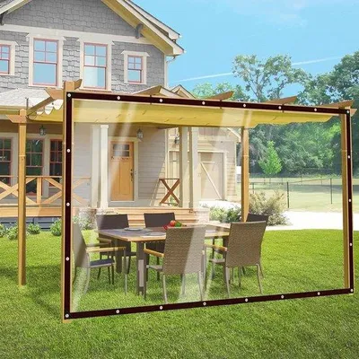 Produktbild von Famanu Tentzeil Transparent mit Ösen - Wasserfest, Wetterbeständig, Faltbar