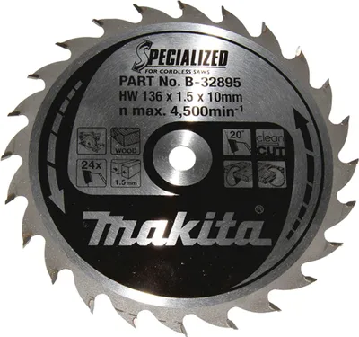 Produktbild von Makita Sägeblatt SPECIALIZED 136x10x24Z
