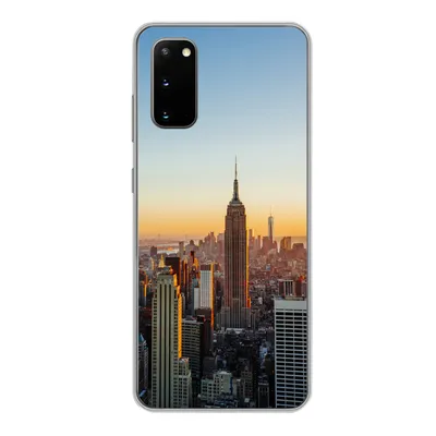 Produktbild von MuchoWow® Handyhülle Schutzhülle Hülle für Samsung Galaxy S20 New York - Skyline - Sonnenuntergang Silikon Softcase Handy Hülle - Bild
