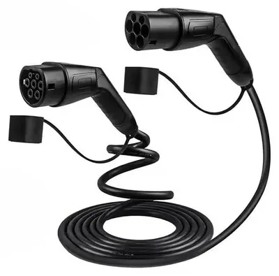 Imagen del producto de Cable de carga para coche - 22 kW - 7,5 metros - Conector Tipo 2 a Tipo 2 - Material TPU flexible - Para vehículos eléctricos