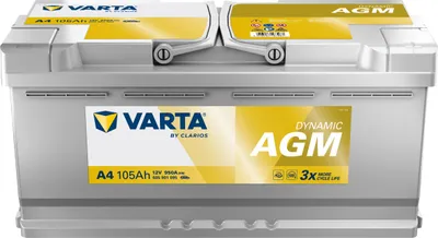 Immagine prodotto di VARTA A4 Silver Dynamic AGM 12V 105Ah 950A Batteria per auto Start-Stop 605 901 095