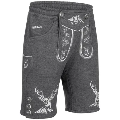 Immagine prodotto di PAULGOS Pantaloni da jogging Trachten da uomo - Design Trachten Lederhose - JOK4 - disponibili in 3 colori - taglie S - 5XL