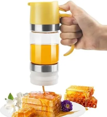 Produktbild von PromoHome® Tropffreier Honigspender 300 ml – Transparenter Küchenhelfer aus Acrylglas
