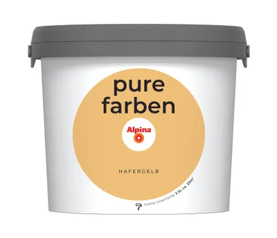 Produktbild von Alpina Pure Farben Wandfarbe hafergelb 2,5 L