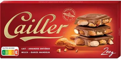 Produktbild von Cailler Lait Amandes Entières 200g