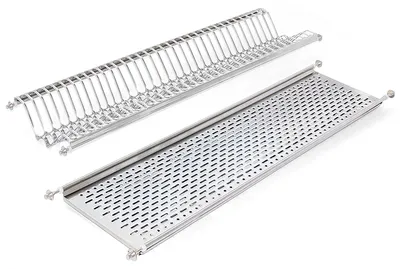Zdjęcie produktu dla Emuca Stojak na talerze do szafek wysokich, moduł 1000 mm, Stal nierdzewna