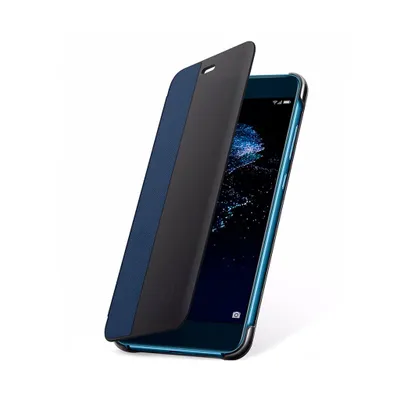A smartphone with a flip case is shown against a white background.