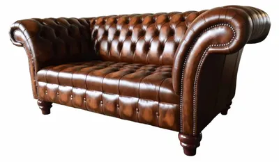 Immagine prodotto di Divano Chesterfield a 2 posti imbottito Divano a due posti in pelle