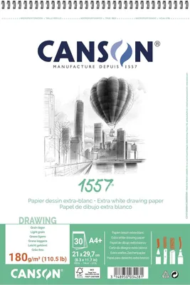 Produktbild von Canson 1557, Kunstpapier, 180 g/m², 30 Blätter