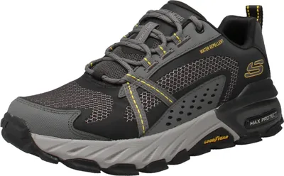 A single Skechers sneaker is shown from a side angle against a white background.