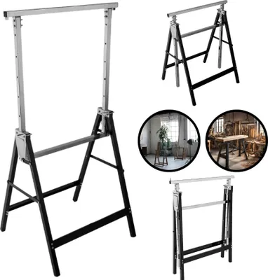 Produktbild von Klappbock Werkstatt Bau höhenverstellbar 80–130 cm 150 kg Tragkraft Stahl