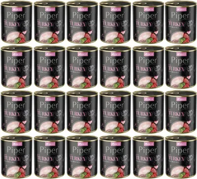 Produktbild von DOLINA NOTECI Piper mit Pute und Brokkoli - Nassfutter für Hunde - 24 x 800 g
