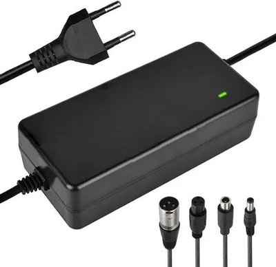 Produktbild von Universal 42V 2A Ladegerät für E-Bikes, E-Scooters und Hoverboards - 4-Steckadapter enthalten