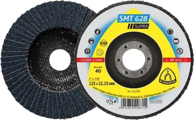 Image de Disque à lamelles 125x22,23 SMT 628 Supra - KLINGSPOR - 322795