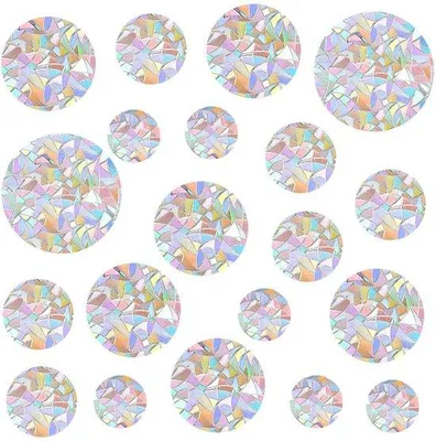 Produktbild von Vogelschutzfolie 26 Stück PVC Fenstersticker Prismatisch