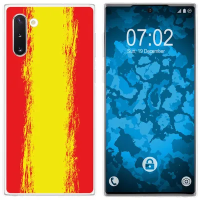 Produktbild von PhoneNatic Case kompatibel mit Samsung Galaxy Note 10 Silikon-Hülle WM Spanien M11