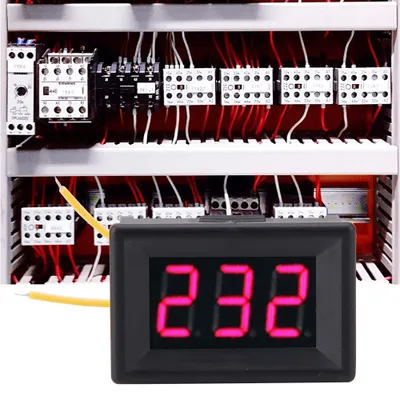Zdjęcie produktu dla 1szt Cyfrowy woltomierz z wyświetlaczem LED 0,36″ Panel miernika napięcia AC 70-380V