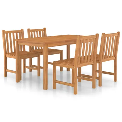 Immagine prodotto di vidaXL Set da pranzo da giardino in teak massiccio da 5 pezzi