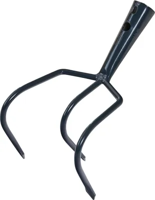 Produktbild von Krümmer 3 Zinken 12 cm ohne Stiel 28 mm Dülle anthrazit
