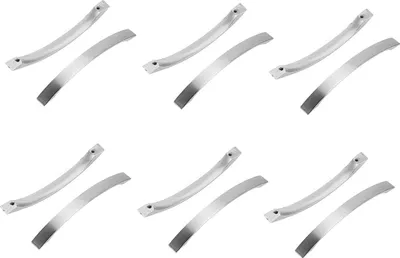 Produktbild von 12er Set Küchenschrankgriffe - Chrom - Gebürstetes Nickel Türgriffe Küchengriff Edelstahl Küchengriff Achsabstand 96mm